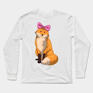 Fox Ribbon Long Sleeve T-Shirt